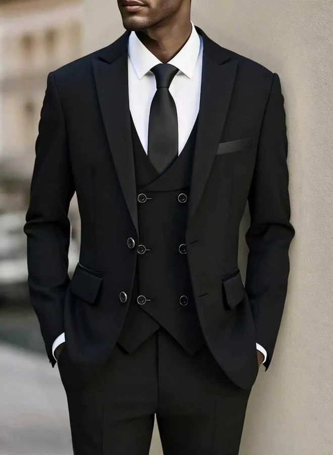 Take Two 3-Piece Suit Tailored Blazer, Waistcoat and Trousers Set